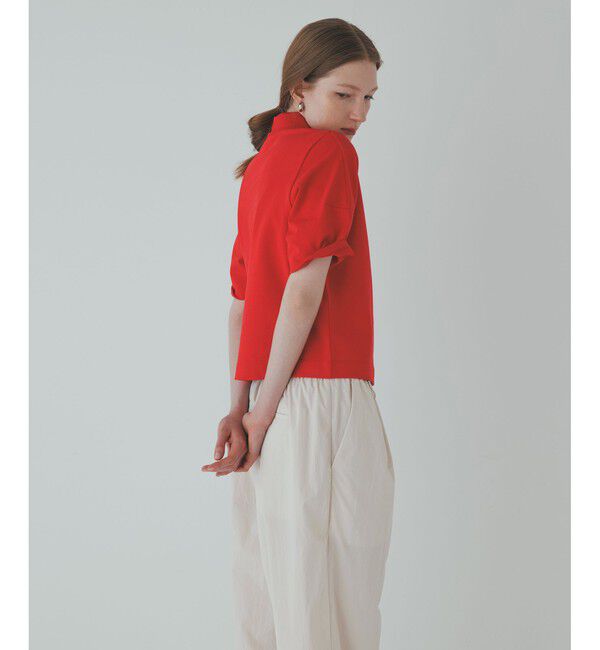 ADAM ET ROPE'「コクーンスリーブポロシャツ」|ポロシャツ|