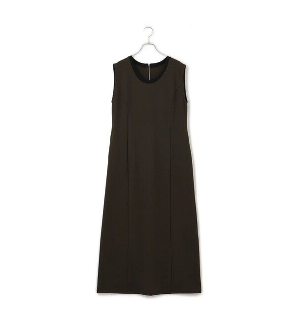 ADAM ET ROPE'「【WEB限定】バイカラーノースリーブワンピース」|ワンピース|
