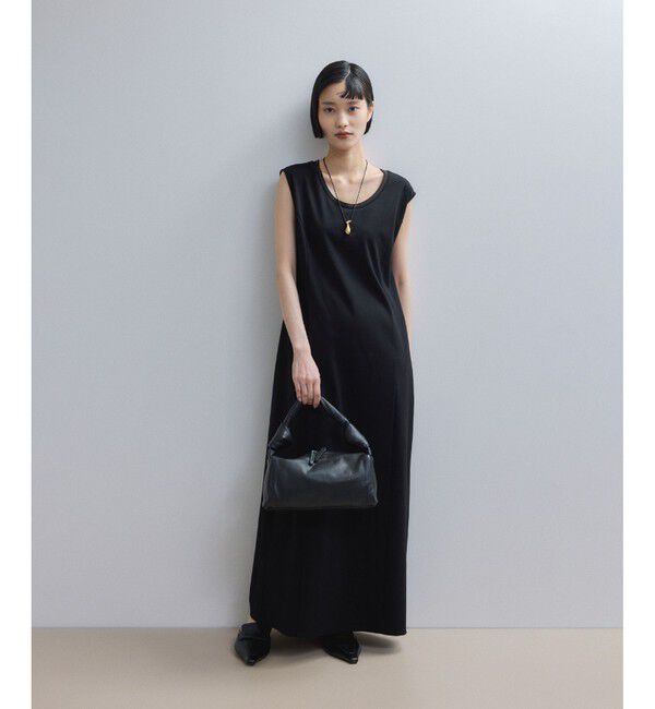 ADAM ET ROPE'「【WEB限定】バイカラーノースリーブワンピース」|ワンピース|