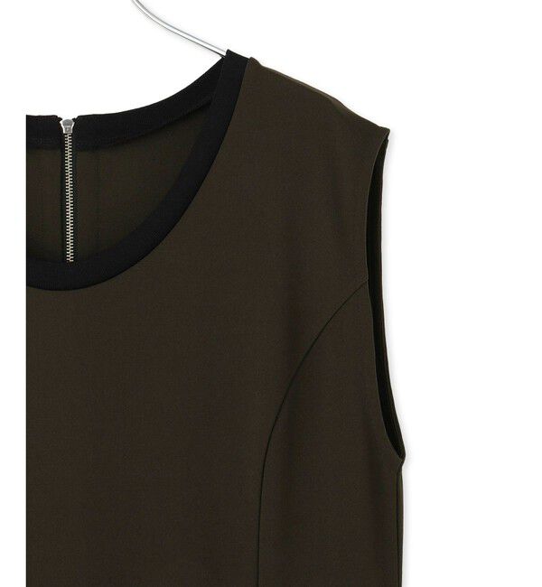 ADAM ET ROPE'「【WEB限定】バイカラーノースリーブワンピース」|ワンピース|