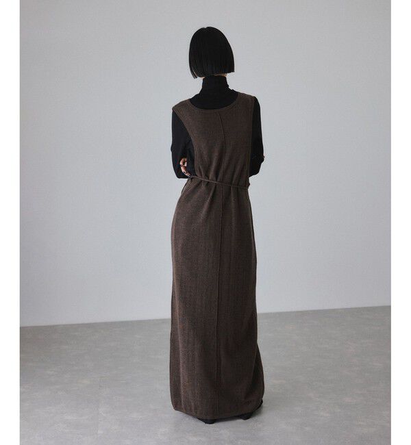 ADAM ET ROPE'「モヘアミックスUネックワンピースネックポーチセット」|ワンピース|