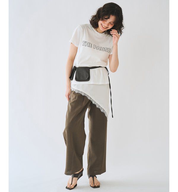 THE PAUSE「＜WEB限定カラーあり＞【THE PAUSE】THE PAUSE Tシャツ」|Tシャツ・カットソー|