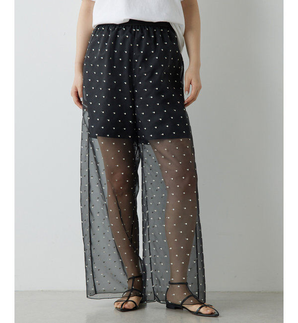  「ドットシアーパンツ」|チノ|ブラック