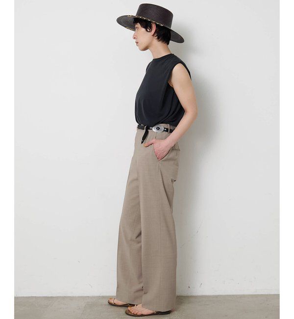  「平織りストレッチパンツ」|チノ|