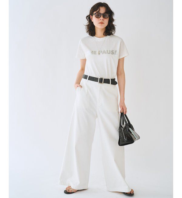 THE PAUSE「＜WEB限定＞【THE PAUSE】THE PAUSEメタリックTシャツ」|Tシャツ・カットソー|