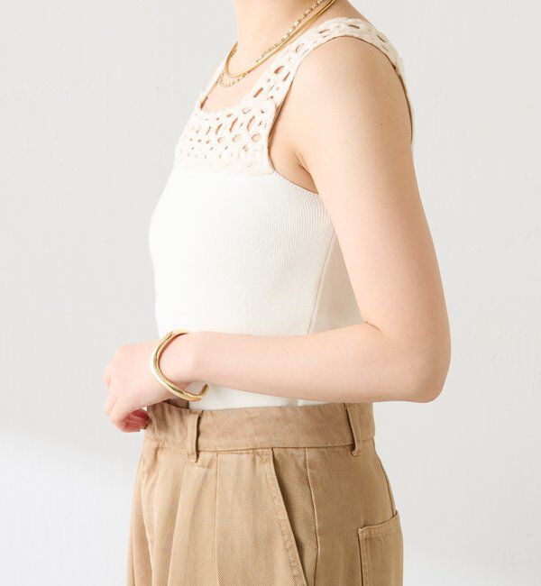  「レーストリムニットキャミ」|ニット・セーター|