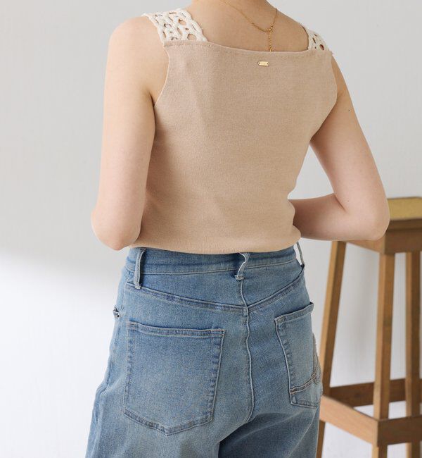  「レーストリムニットキャミ」|ニット・セーター|