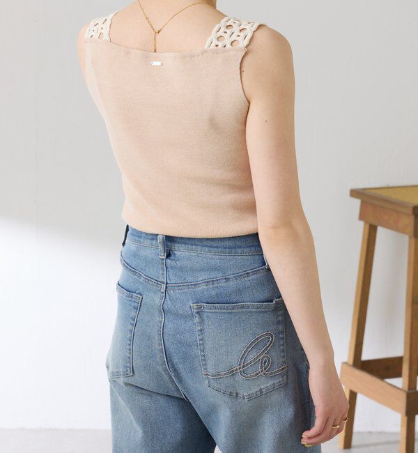  「レーストリムニットキャミ」|ニット・セーター|