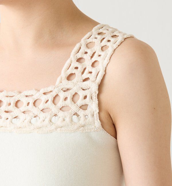  「レーストリムニットキャミ」|ニット・セーター|