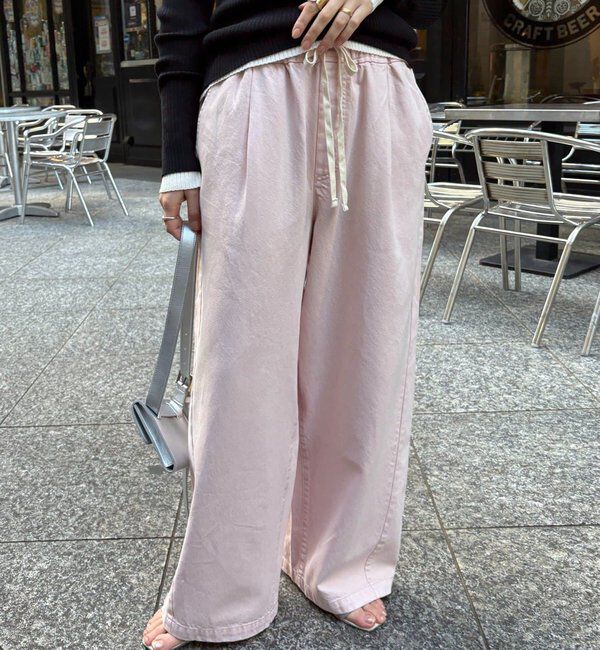  「デニムワイドイージーパンツ」|デニム|