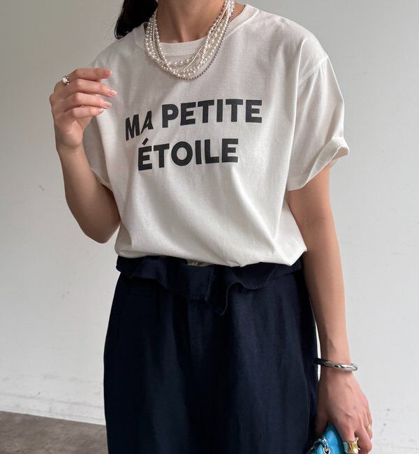  「グリッターラメロゴTEE」|Tシャツ・カットソー|オフホワイト