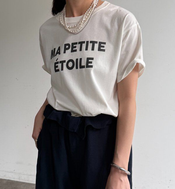  「グリッターラメロゴTEE」|Tシャツ・カットソー|