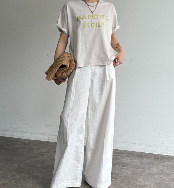  「グリッターラメロゴTEE」|Tシャツ・カットソー|