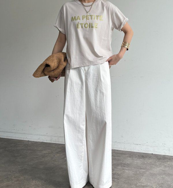  「グリッターラメロゴTEE」|Tシャツ・カットソー|