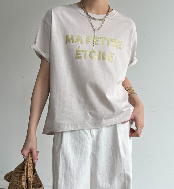  「グリッターラメロゴTEE」|Tシャツ・カットソー|