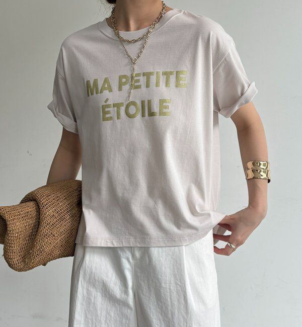  「グリッターラメロゴTEE」|Tシャツ・カットソー|