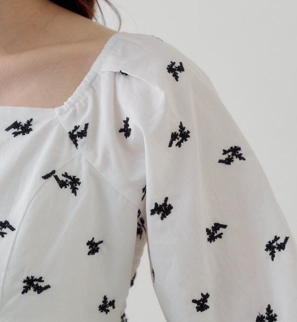  「【花柄&無地】フラワーバルーンブラウス」|シャツ・ブラウス|