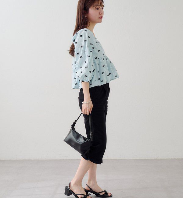  「【花柄&無地】フラワーバルーンブラウス」|シャツ・ブラウス|