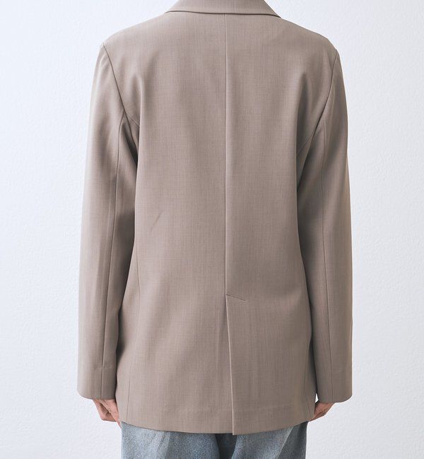  「【オンオフ使える】ドライギャバピークドラペルジャケット」|テーラードジャケット|