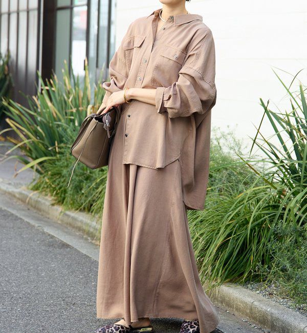  「【セットアップ可/新色追加】ガーメントダイワイドシャツ」|シャツ・ブラウス|