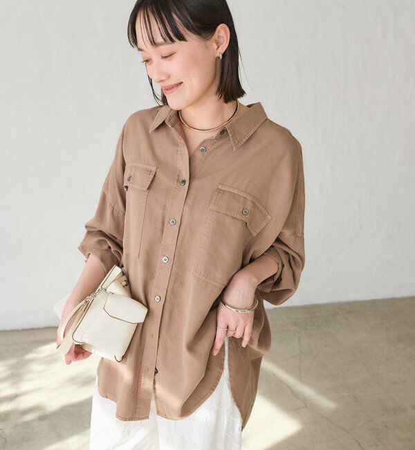  「【セットアップ可/新色追加】ガーメントダイワイドシャツ」|シャツ・ブラウス|