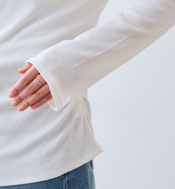  「【ワンショルやオフショルにも】ネックコンシャスカットソー」|Tシャツ・カットソー|