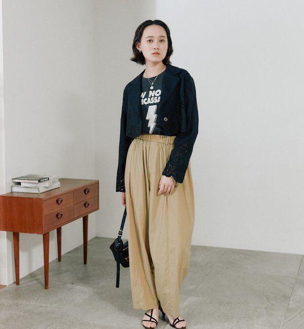  「予約【着映え】カットワークショートジャケット」|テーラードジャケット|