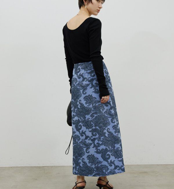  「【前後2WAY】ハイツイストリブロンTee」|Tシャツ・カットソー|