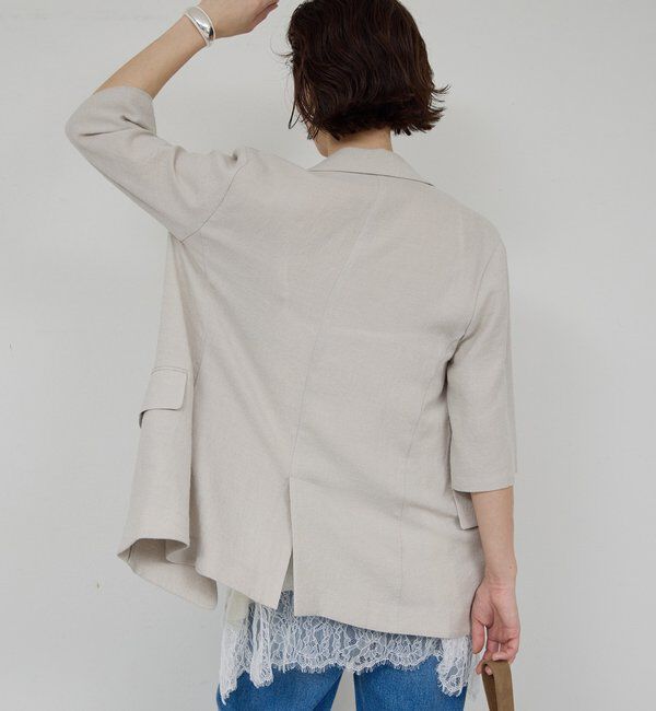  「【2サイズ展開】【大人気アイテムが今年も登場】ハーフスリーブジャケット」|テーラードジャケット|