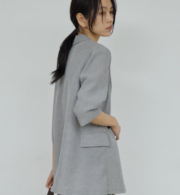  「【2サイズ展開】【大人気アイテムが今年も登場】ハーフスリーブジャケット」|テーラードジャケット|