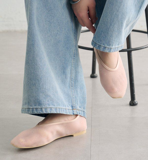  「シャイニーチュールパンプス」|パンプス|