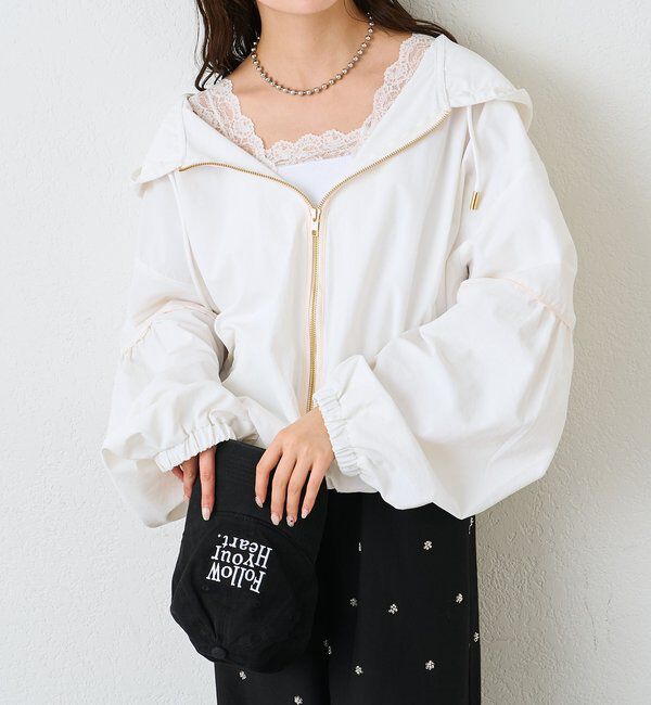  「ナイロンフーディーパーカー」|ブルゾン・スタジャン|