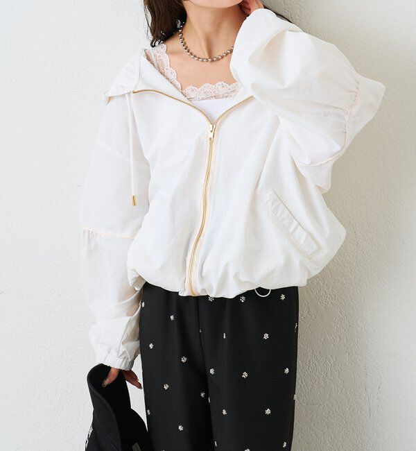  「ナイロンフーディーパーカー」|ブルゾン・スタジャン|