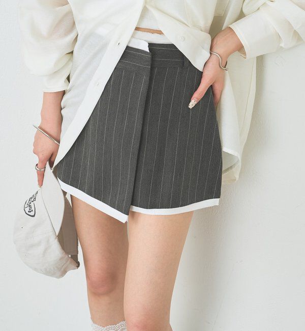  「ストライプラップスカート」|チノ|