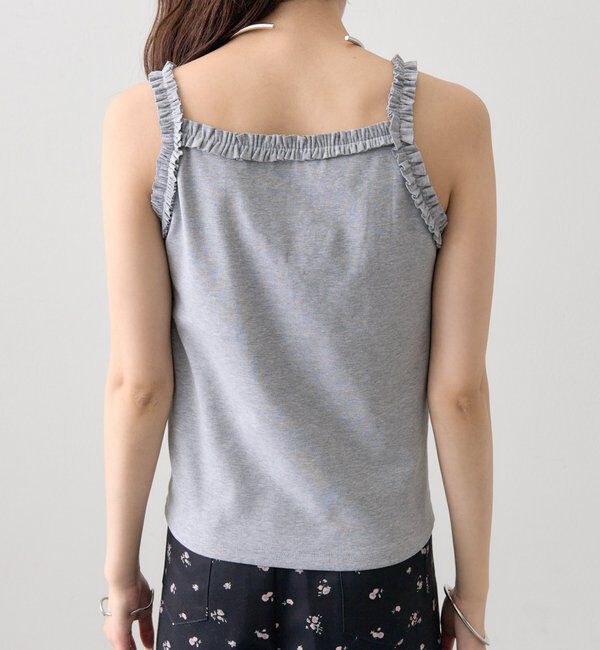  「パット付きギャザーフリルキャミソール」|キャミソール|