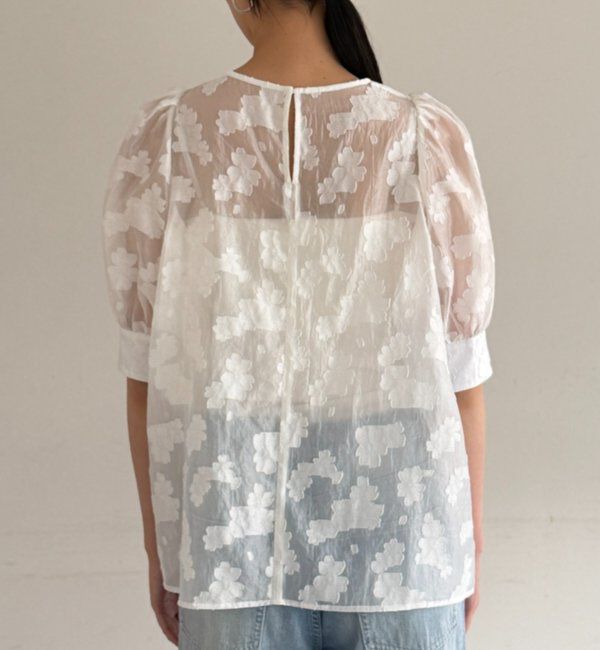  「シアージャガードパフブラウス」|シャツ・ブラウス|