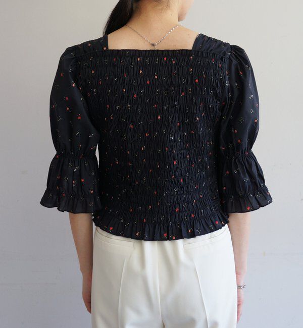  「【PUFRILL/パフリル】シャーリングブラウス」|シャツ・ブラウス|