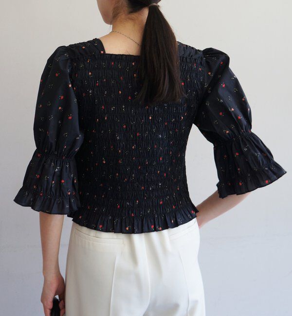  「【PUFRILL/パフリル】シャーリングブラウス」|シャツ・ブラウス|