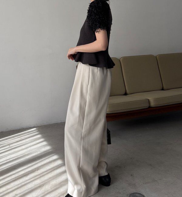  「フリンジペプラムニット」|ニット・セーター|