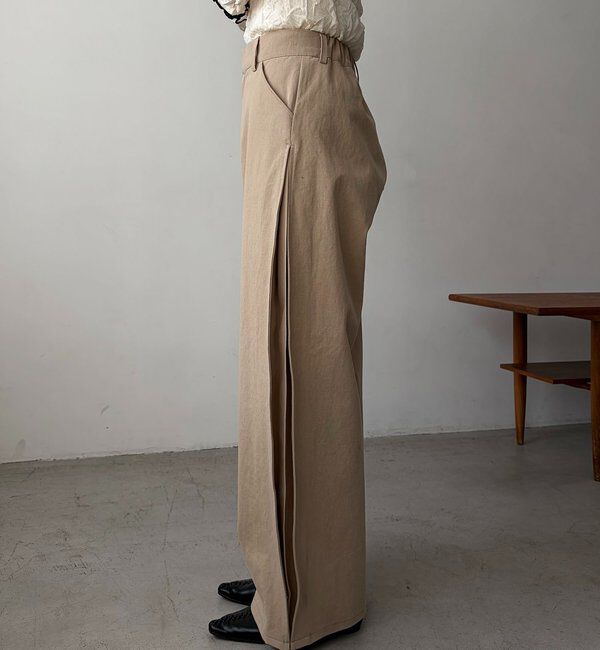  「【低身長サイズあり】サイドタックパンツ」|チノ|