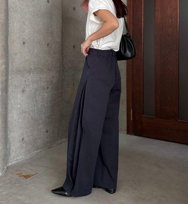  「【低身長サイズあり】サイドタックパンツ」|チノ|