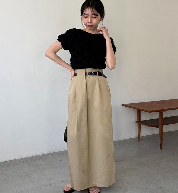  「【主役級スカート/低身長サイズあり】アシメタックベルト付スカート」|スカート|