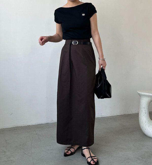  「【主役級スカート/低身長サイズあり】アシメタックベルト付スカート」|スカート|