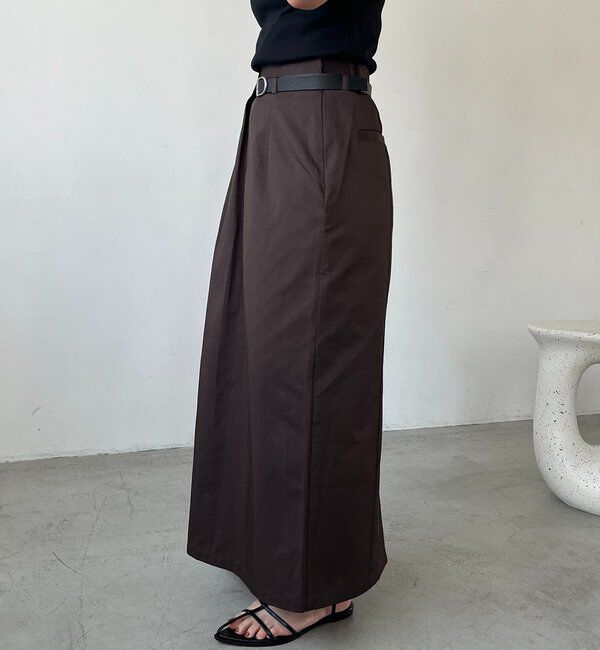  「【主役級スカート/低身長サイズあり】アシメタックベルト付スカート」|スカート|