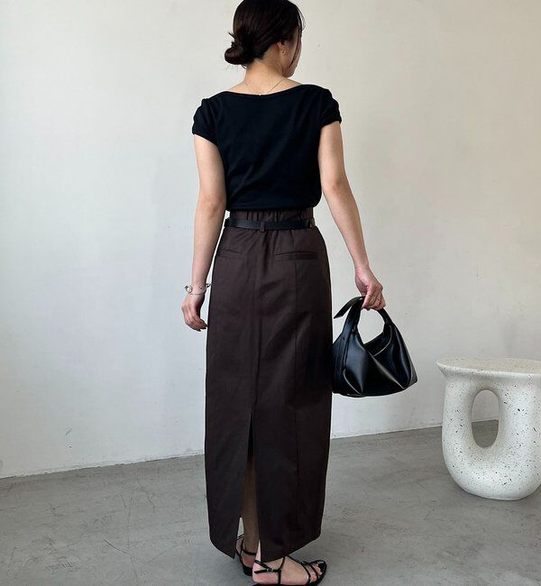  「【主役級スカート/低身長サイズあり】アシメタックベルト付スカート」|スカート|