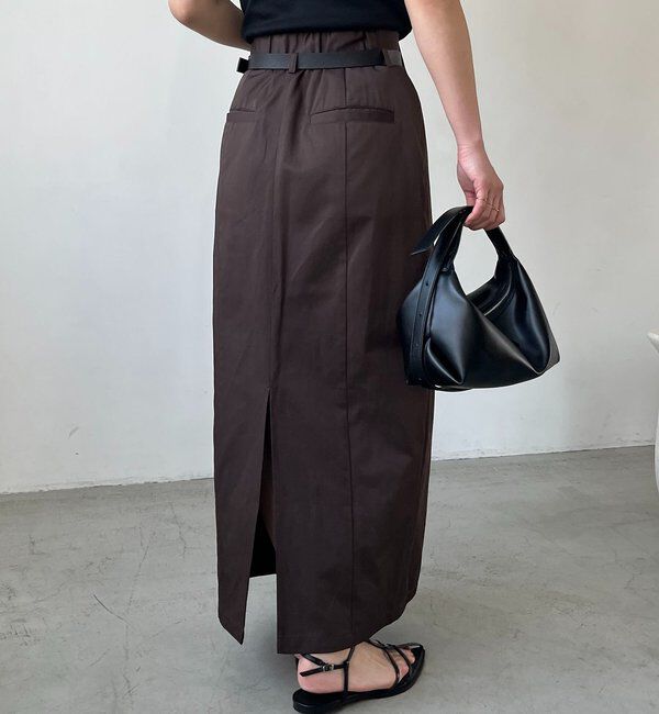  「【主役級スカート/低身長サイズあり】アシメタックベルト付スカート」|スカート|