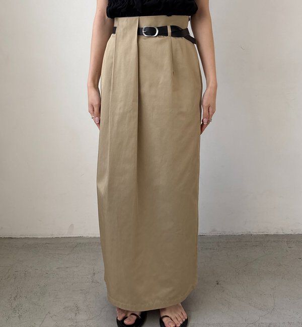  「【主役級スカート/低身長サイズあり】アシメタックベルト付スカート」|スカート|