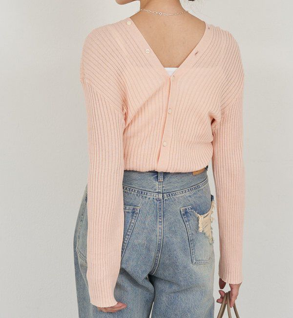  「2WAYリブカーディガン」|カーディガン|