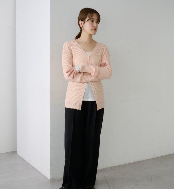  「2WAYリブカーディガン」|カーディガン|