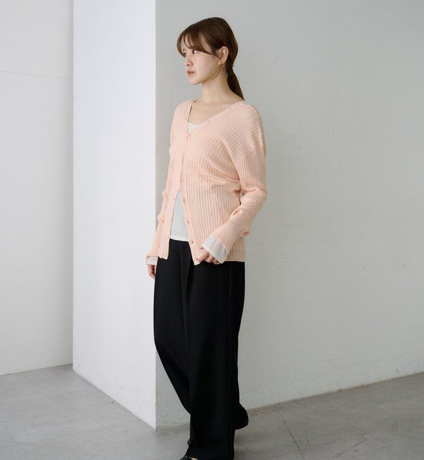  「2WAYリブカーディガン」|カーディガン|